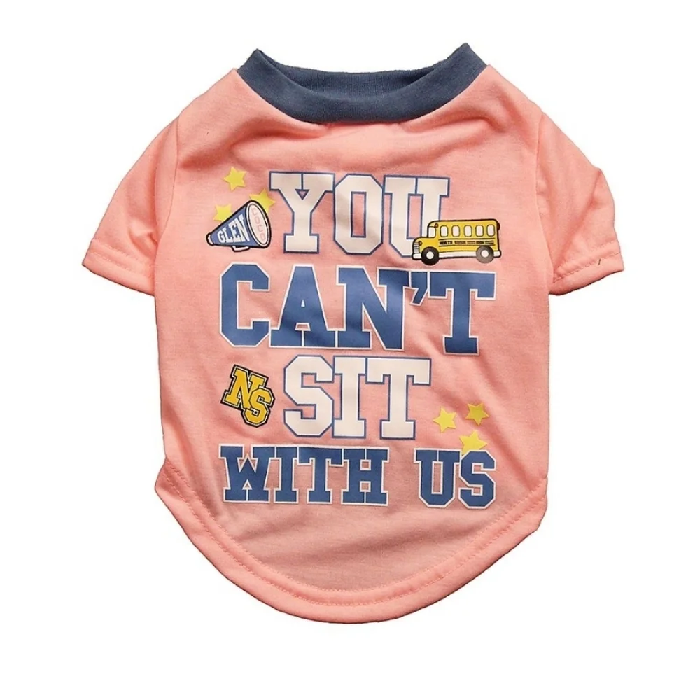 Means Girls You Cant Sit With Us Pet Dog T-shirt Shirt Nwt - Picture 3 of 3